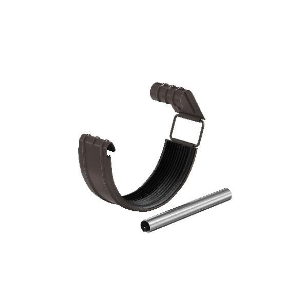 Водосток Aquasistem, система 125x90 - Соединитель желоба с резиновым уплотнителем RR 32 Тёмно Коричневый купить в Юрьев-Польском