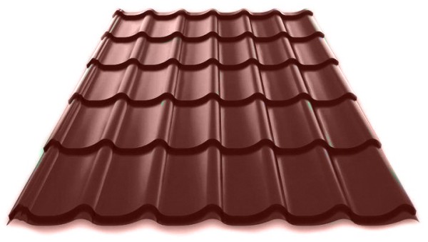 Металлочерепица Металл Профиль Norman полиэстер 0,5 сталь RAL 8017 коричневый купить в Юрьев-Польском