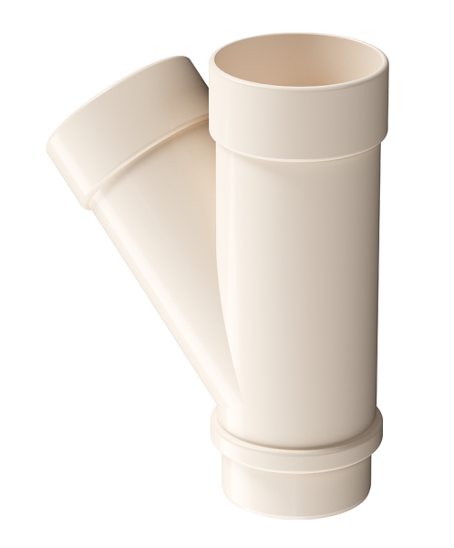 Тройник 45˚ Docke Lux ПВХ Латте купить в Юрьев-Польском