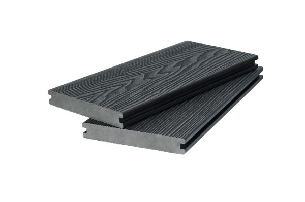 Доска террасная 3D фактура дерева POLIVAN GROUP двухсторонняя полнотелая SINGARAJA чёрный купить в Юрьев-Польском
