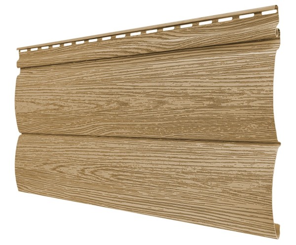 Виниловый сайдинг tecos, серия lux - оцилиндрованный брус двойной, - ангарская сосна купить в Юрьев-Польском