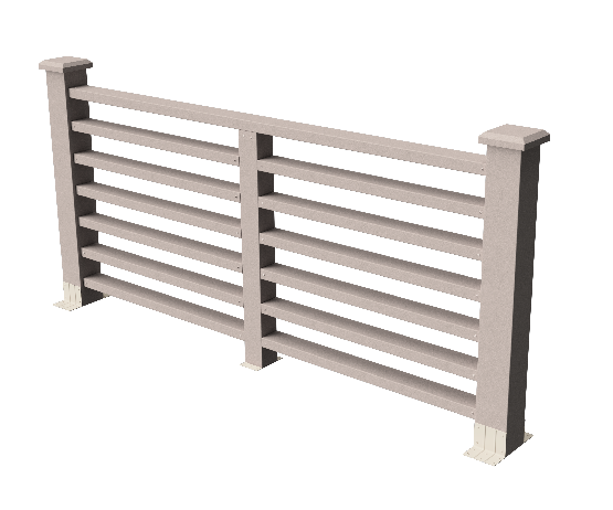 Ограждения декоративное ДПК GRINDERDECO Марсело выбеленый дуб купить в Юрьев-Польском