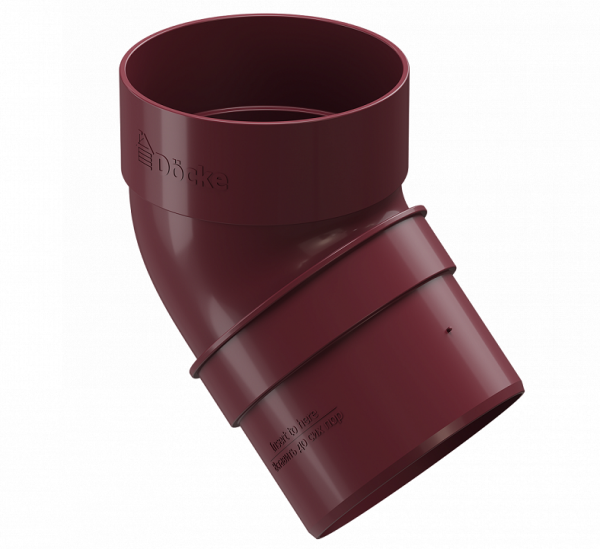 Колено 45˚ПВХ Docke STANDART красный купить в Юрьев-Польском