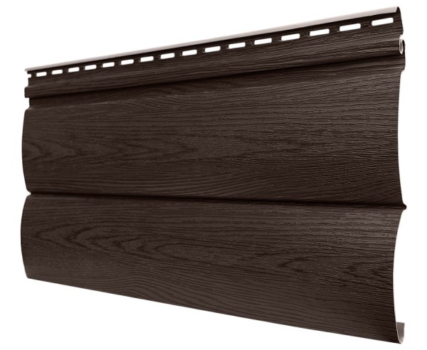 Виниловый сайдинг tecos, серия lux - оцилиндрованный брус двойной, - бразильская вишня купить в Юрьев-Польском