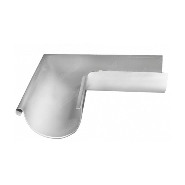 Водосток Grand Line 150x100 – Угол наружный 90° RAL 9003 купить в Юрьев-Польском