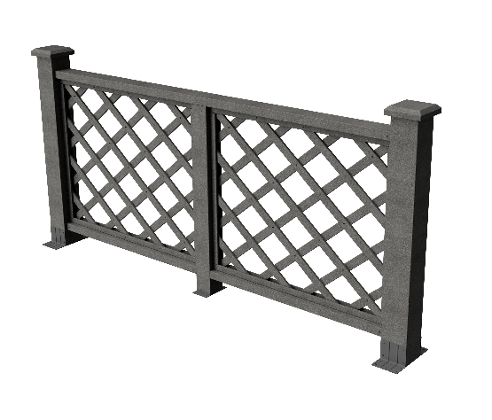 Ограждения декоративное ДПК GRINDERDECO Ламбет серый базальт купить в Юрьев-Польском