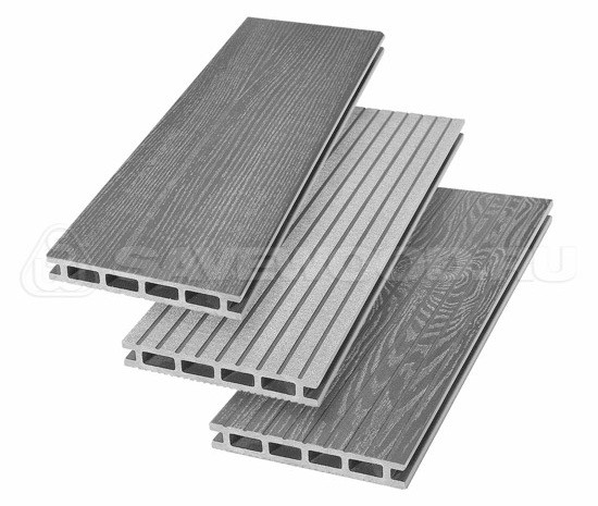 Террасная доска из ДПК SW Carpinus (R) — двухсторонняя пепельный купить в Юрьев-Польском