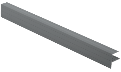 F-профиль Grinder закрывающий серый