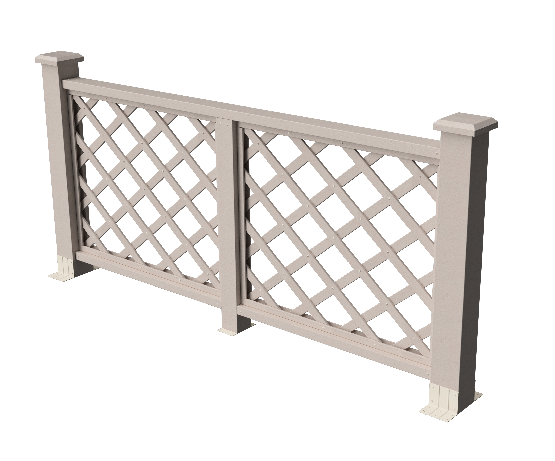 Ограждения декоративное ДПК GRINDERDECO Ламбет выбеленый дуб купить в Юрьев-Польском