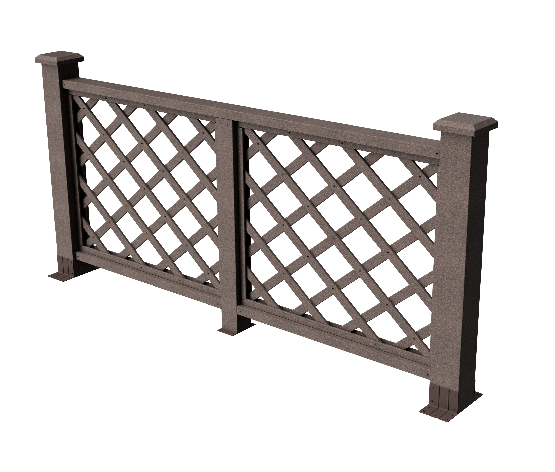 Ограждения декоративное ДПК GRINDERDECO Ламбет венге купить в Юрьев-Польском