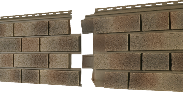 Фасадная панель Ю-пласт Стоун Хаус S-Lock Клинкер Нордик песок купить в Юрьев-Польском