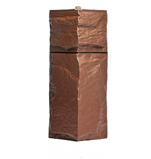 Угол T-Сайдинг-Гранит Леон Коричневый купить в Юрьев-Польском