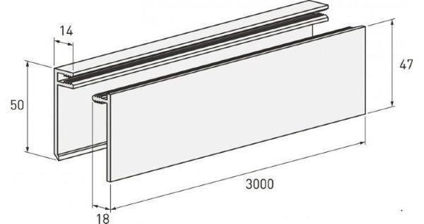 Планка финишная темная купить в Юрьев-Польском