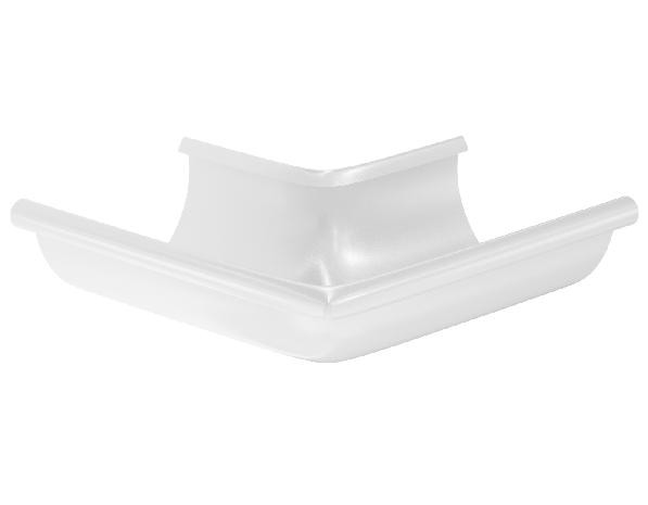 Водосток Aquasistem, система 125x90 - Угол желоба, наружный 90° RR 20 Мраморно-белый купить в Юрьев-Польском