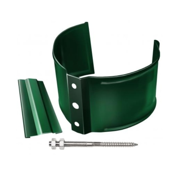 Водосток Grand Line 125x90 – Хомут трубы (на кирпич) RAL 6005 купить в Юрьев-Польском