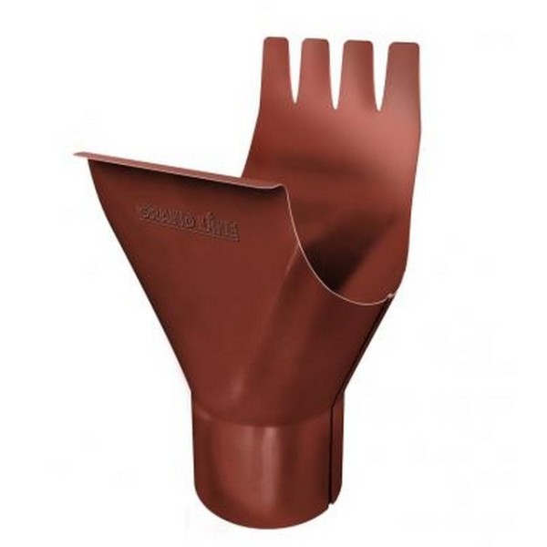 Водосток Grand Line 125x90 – Воронка желоба RAL 8004 купить в Юрьев-Польском