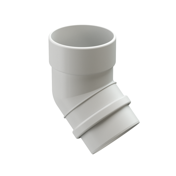 Колено 45˚ Docke Lux ПВХ Пломбир купить в Юрьев-Польском