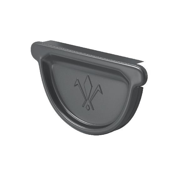 Водосток Aquasistem, система 150/100 -  Заглушка универсальная с резиновым уплотнителем RAL 7024 Тёмно-серый купить в Юрьев-Польском