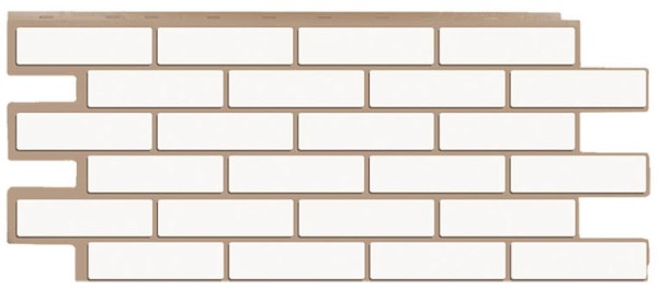 Фасадная панель T-Сайдинг - Кирпич Модерн Белый купить в Юрьев-Польском