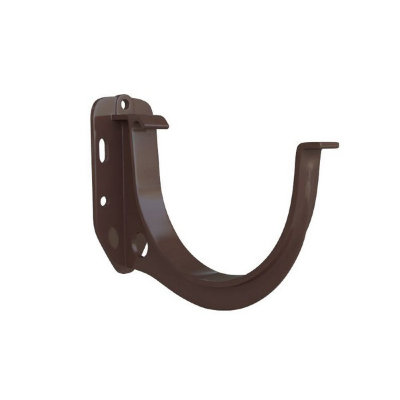 Водосток Альта-Профиль ПВХ – Кронштейн желоба водосточный (коричневый)