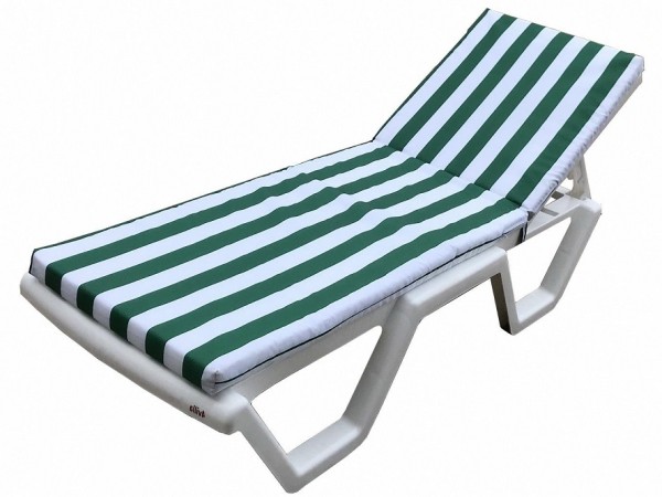 Матрас для шезлонга TWEET Зеленые белые полоски купить в Юрьев-Польском