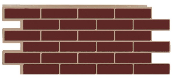 Фасадная панель T-Сайдинг - Кирпич Модерн Коричневый купить в Юрьев-Польском