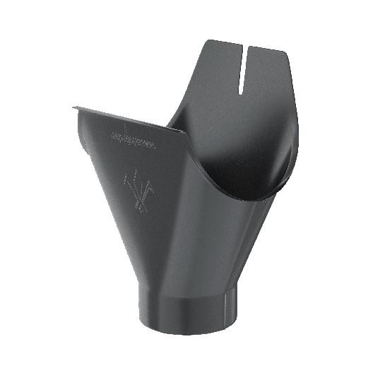 Водосток Aquasistem, система 150/100 - Воронка желоба RAL 7024 Тёмно-серы купить в Юрьев-Польском