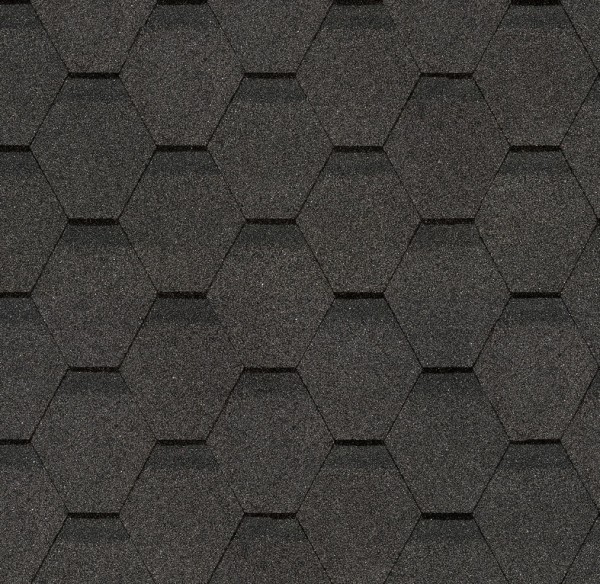 Гибкая черепица Docke, коллекция Шестигранник Серый купить в Юрьев-Польском