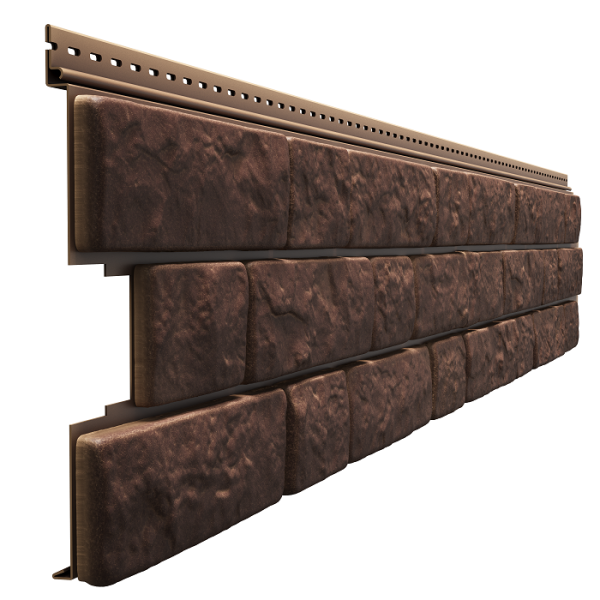 Фасадная панель Docke BERGART под камень Кедровый орех купить в Юрьев-Польском