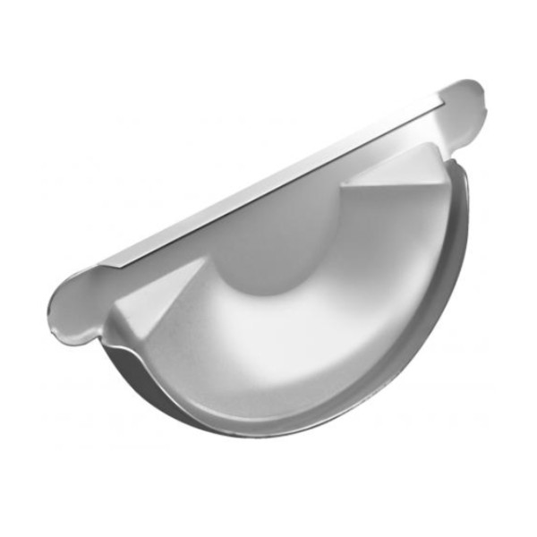 Водосток Grand Line 125x90 – Заглушка желоба RAL 9003 купить в Юрьев-Польском