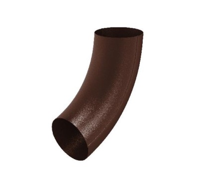 Водосток Aquasistem, Система 125x90 - Колено трубы универсальное RAL 8017 Коричневый matt