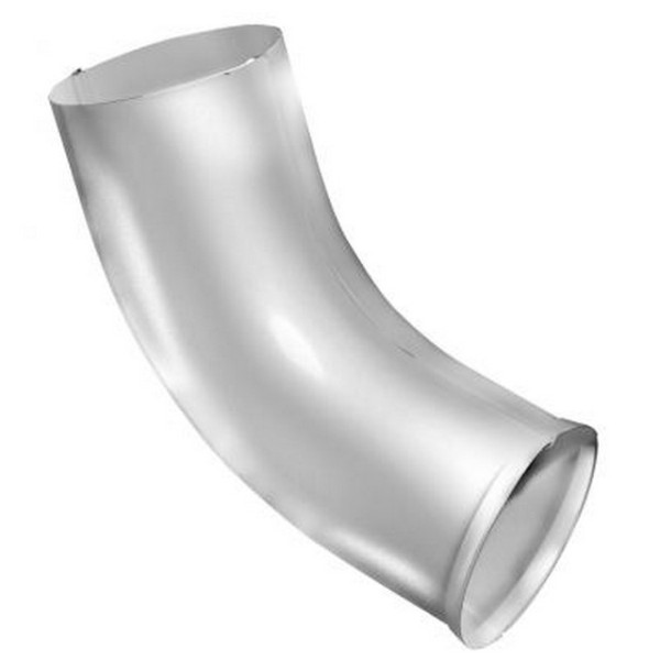 Водосток Grand Line 125x90 – Колено сливное RAL 9003 купить в Юрьев-Польском