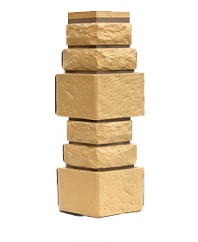 Угол T-Сайдинг-Дикий Камень Желтый купить в Юрьев-Польском