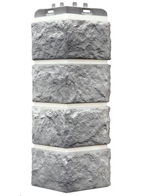 Угол наружный Grand Line Колотый Камень Гранит, Шов белый купить в Юрьев-Польском