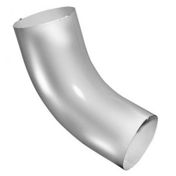 Водосток Grand Line 125x90 – Колено трубы RAL 9003 купить в Юрьев-Польском