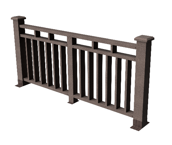 Ограждения декоративное ДПК GRINDERDECO Европа венге купить в Юрьев-Польском