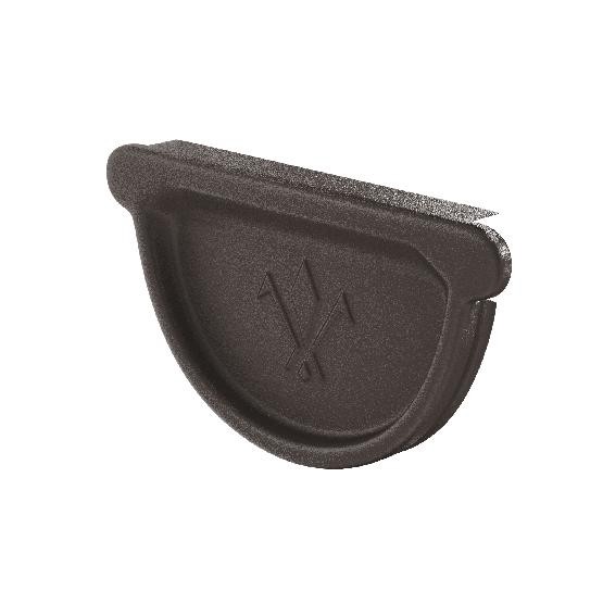 Водосток Aquasistem, Система 125x90 - Заглушка универсальная с резиновым уплотнителем RR 32 Тёмно-коричневый matt купить в Юрьев-Польском