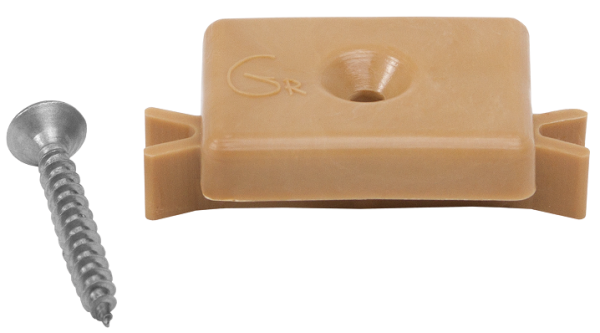 Пластиковая клипса с саморезом, Grinder шовный монтаж 5 mm бежевый купить в Юрьев-Польском