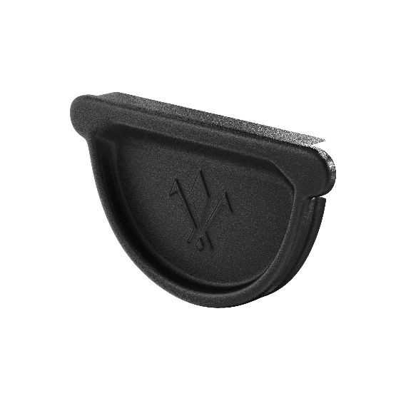 Водосток Aquasistem, система 125x90 - Заглушка универсальная с резиновым уплотнителем RAL 9005 Чёрный купить в Юрьев-Польском