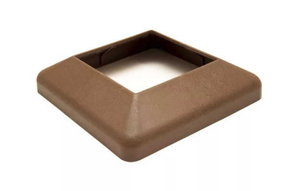 Крышка нижняя ПВХ для столба Deckart 125х125 Шоколад купить в Юрьев-Польском