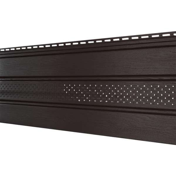 Софит Ю-Пласт Классический, перфорация по центру коричневый купить в Юрьев-Польском