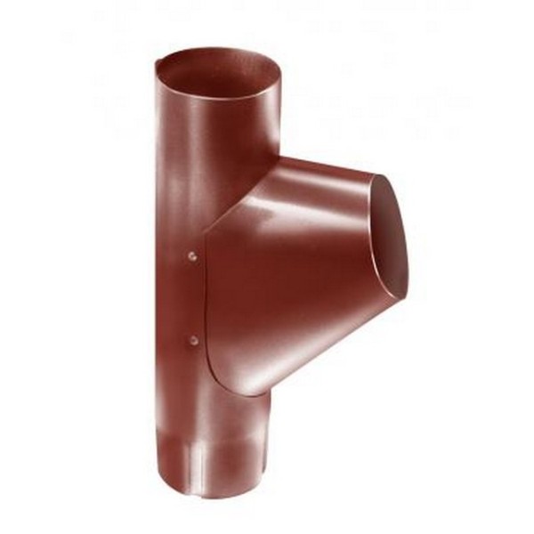 Водосток Grand Line 125x90 – Тройник RAL 8004 купить в Юрьев-Польском