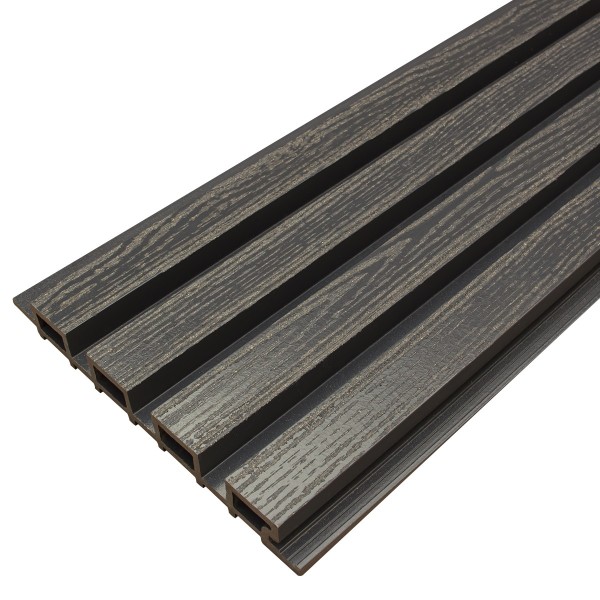 Фасадная доска из ДПК Faynag Wood Рейка Мокрый Асфальт купить в Юрьев-Польском