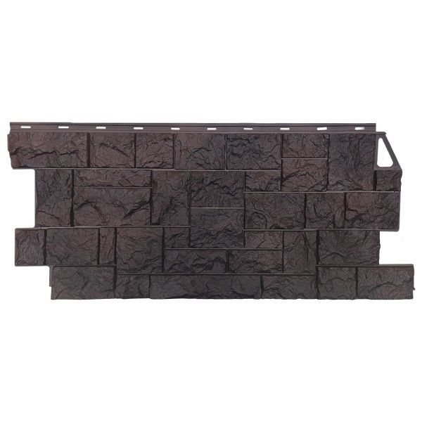 Фасадная панель FineBer, Камень Дикий, Коричневый купить в Юрьев-Польском