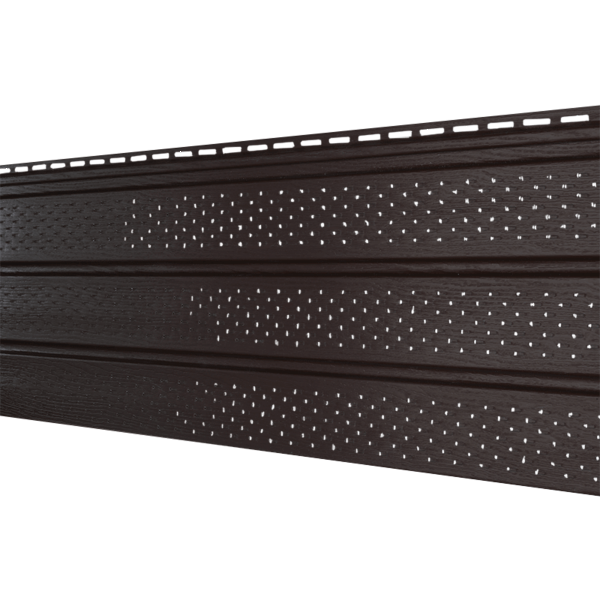 Софит Ю-Пласт Классический, с полной перфорацией коричневый купить в Юрьев-Польском