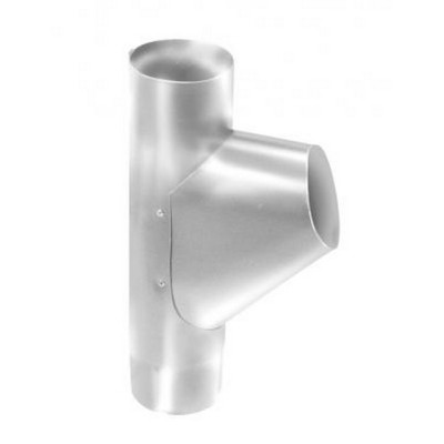 Водосток Grand Line 125x90 – Тройник RAL 9003