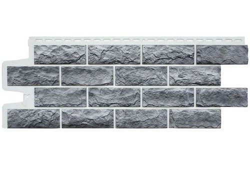 Фасадные панели Grand Line Колотый Камень Гранит, Шов белый купить в Юрьев-Польском