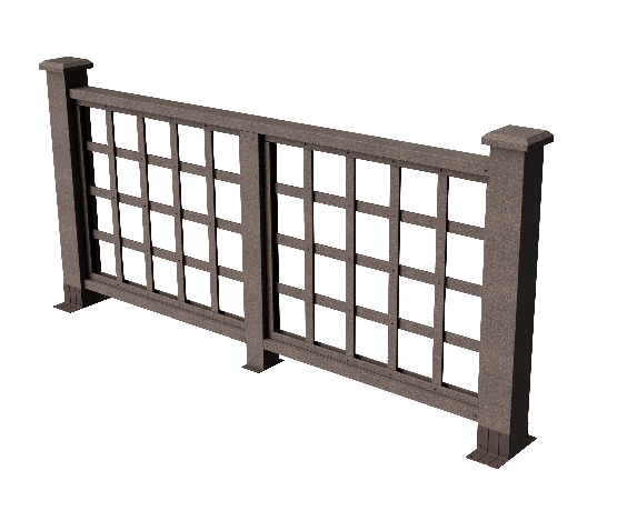 Ограждения декоративное ДПК GRINDERDECO Дувр венге купить в Юрьев-Польском