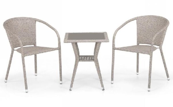 Комплект плетеной мебели AFINA из иск. ротанга T25C/Y137C-W85 Latte 2Pcs купить в Юрьев-Польском