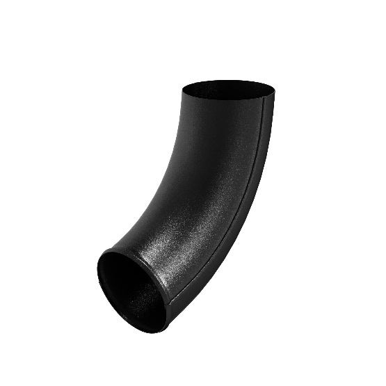 Водосток Aquasistem, система 125x90 - Отвод трубы RAL 9005 Чёрный купить в Юрьев-Польском